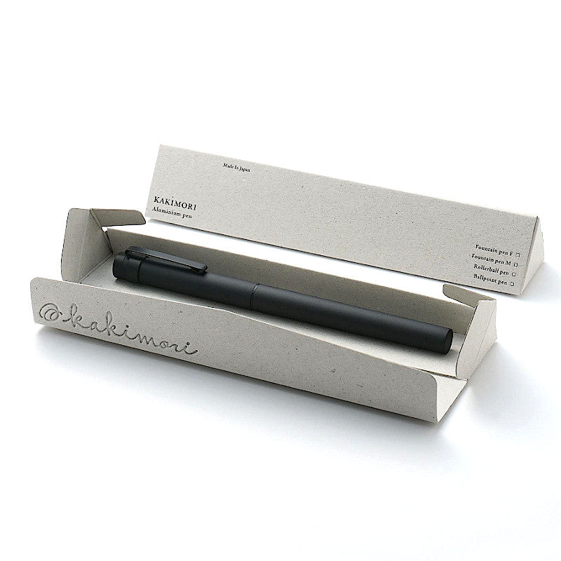 KAKIMORI Aluminium Fountain Pen, F Tip Size