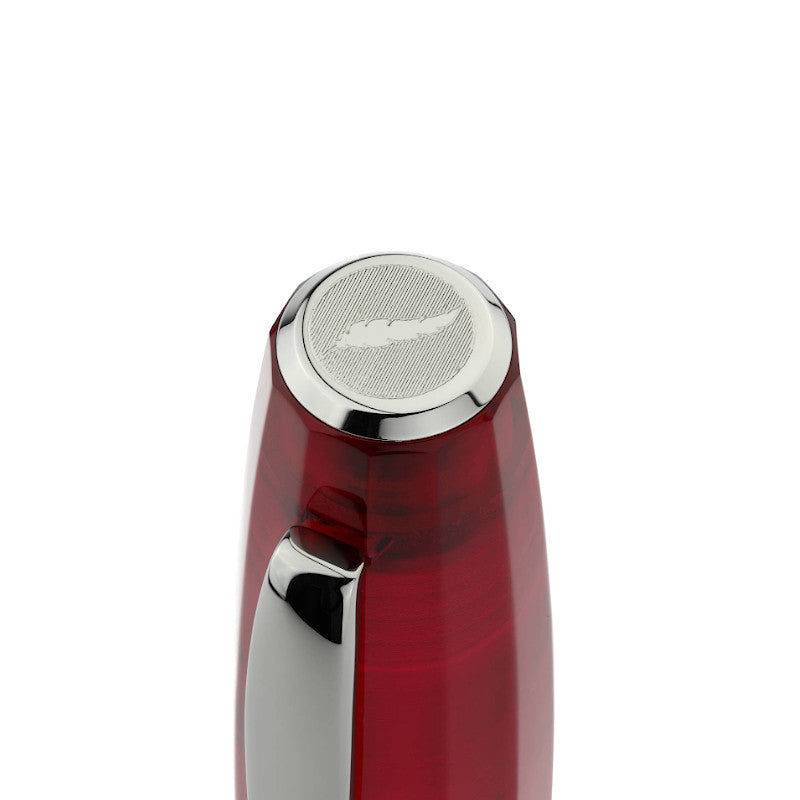 SCRIBO Feel Ombre Magenta 14k Flexible Nib Ruthenium. Limited Edition