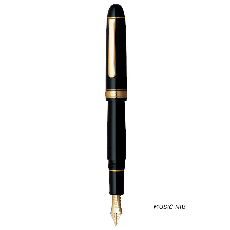 Platinum 3776 Century Black Gold. Free Leather Pouch