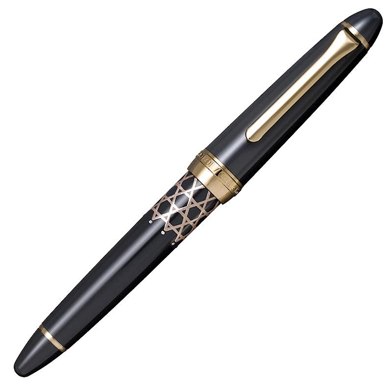 Sailor Classic KO Maki-e Bamboo Mesh Gray Steel Nib, F Tip NEW 2024!