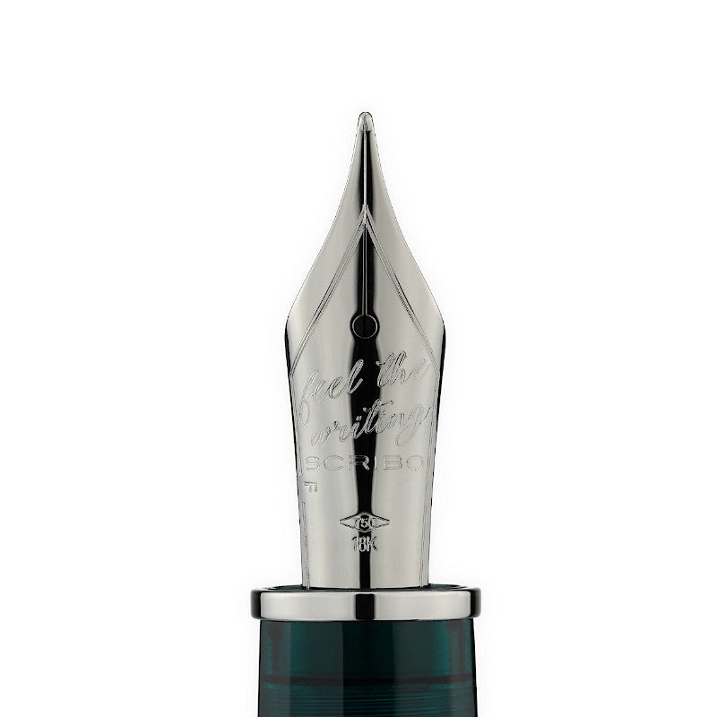 SCRIBO Feel Ombre Verdi 14k Flexible Nib Ruthenium. Limited Edition