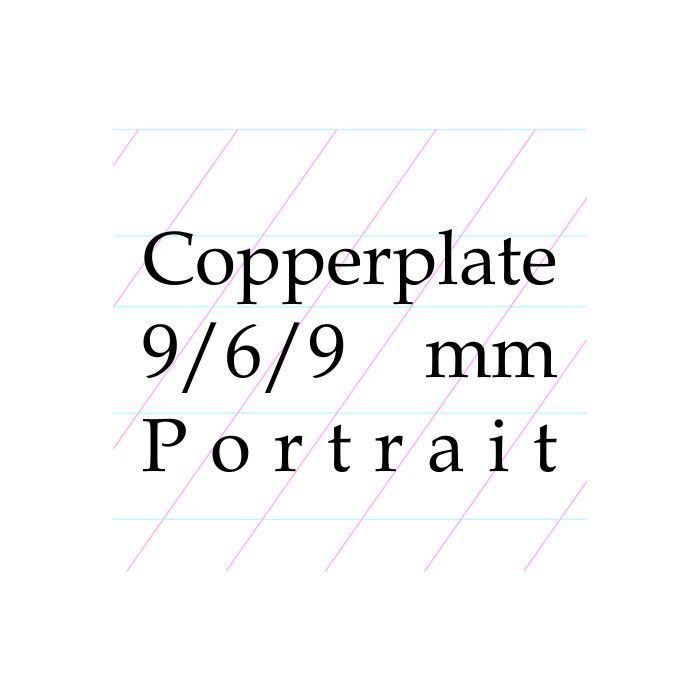 Archie's Calligraphy 9/6/9 Copperplate, Spencerian – A4 Paper Pad (Portrait)