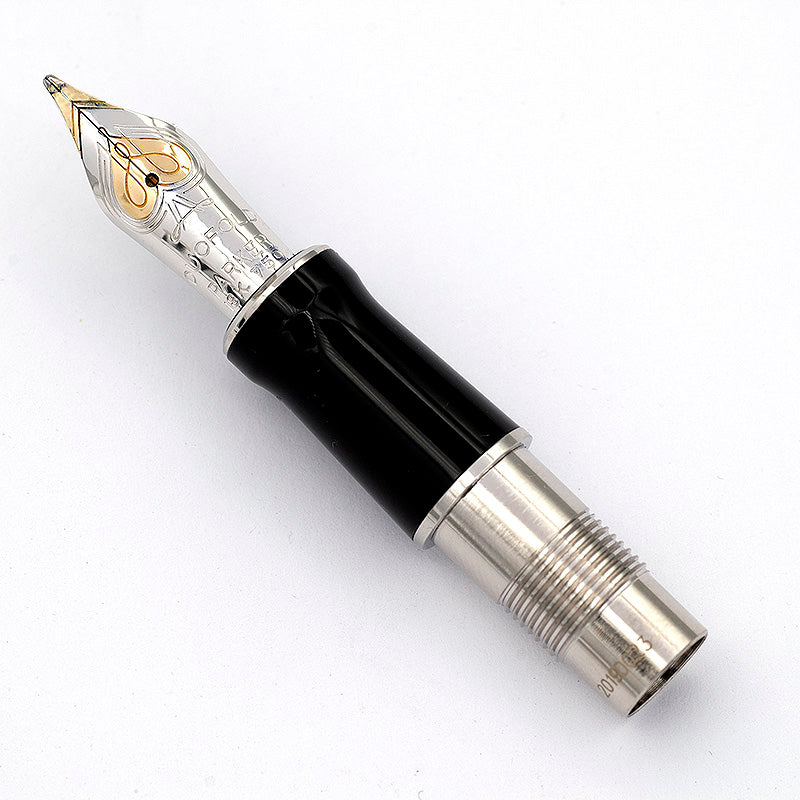 Parker Duofold 15 Centennial 18k BLACK CHROME Grip Section