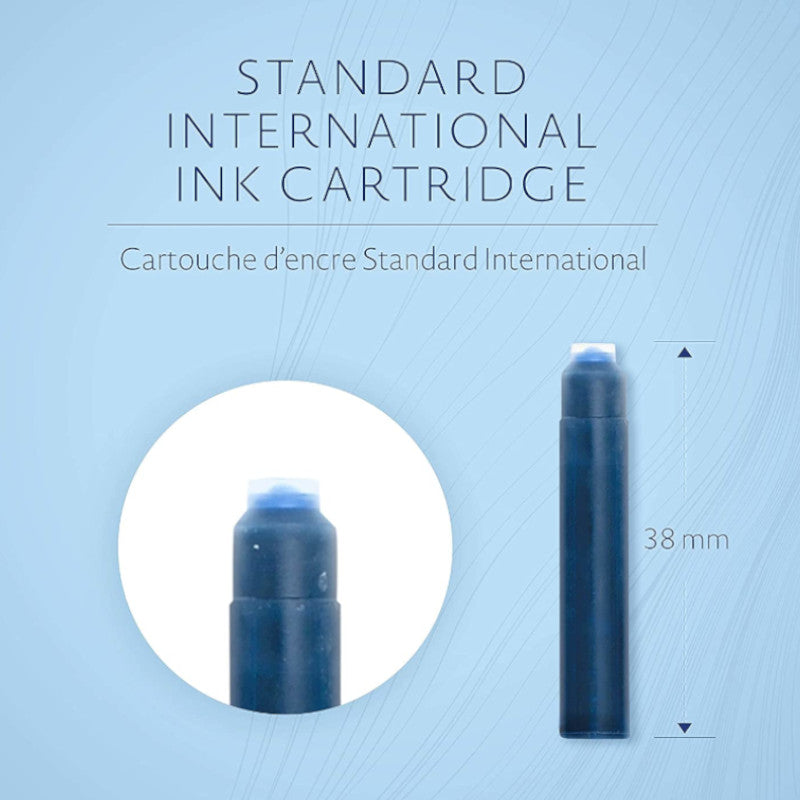 Waterman Short Ink Cartridge, Florida-Serenity Blue