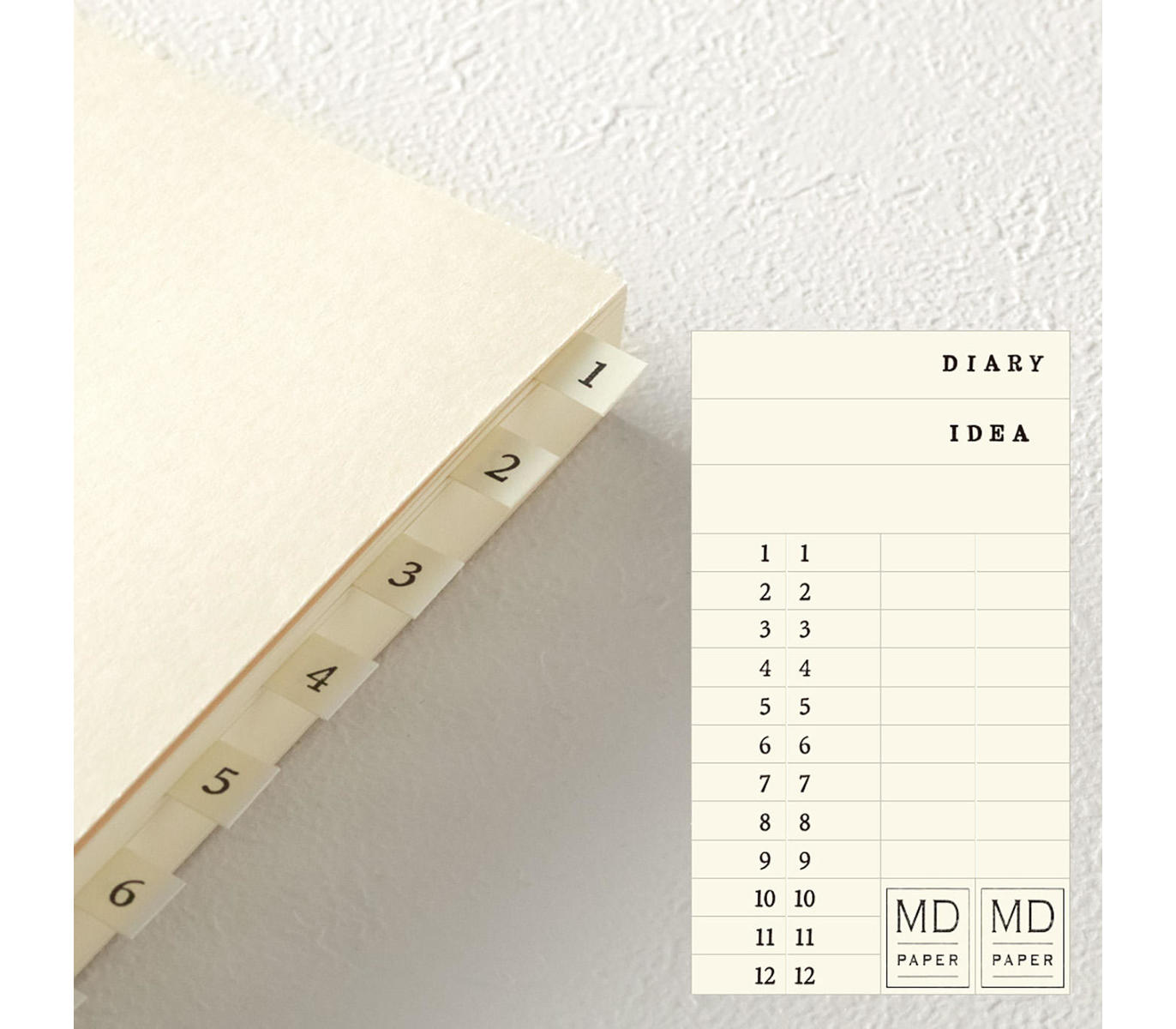 Midori A5 Notebook Journal Codex 1Day 1Page Blank A