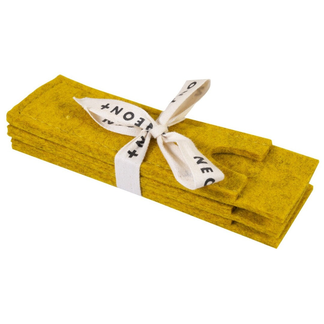 DD Single Felt Pen Pouch, Yellow 3x