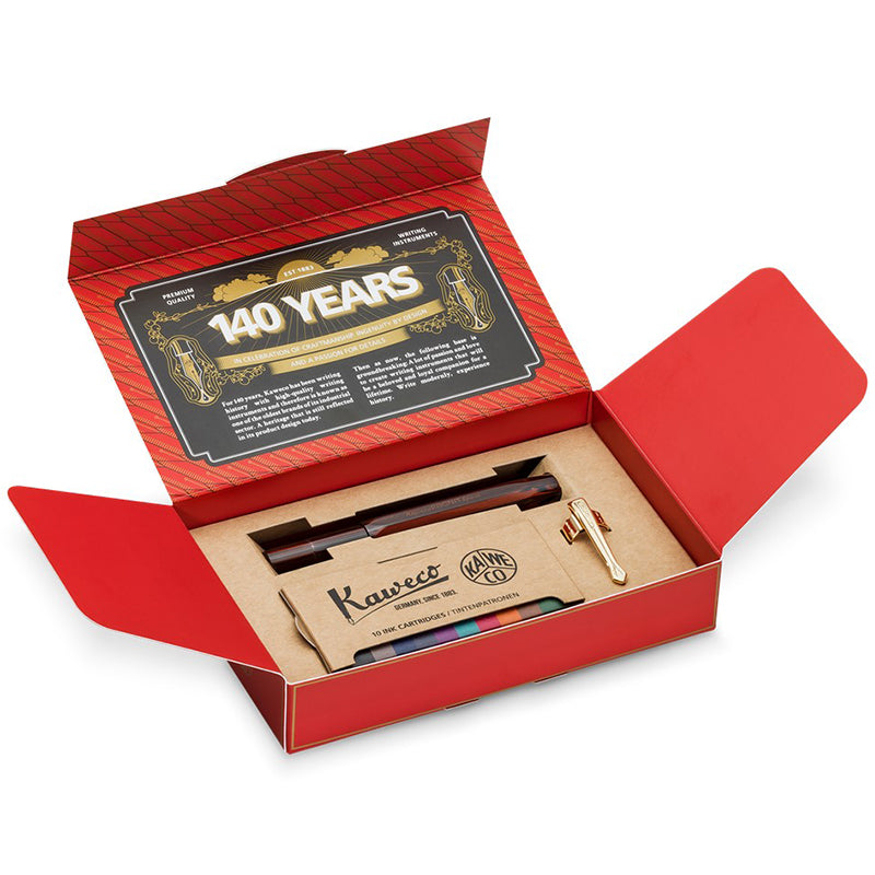 Kaweco Ebonite Brown Fountain Pen + 10 Pack Kaweco Inks