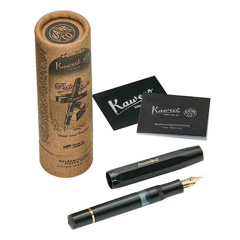 Kaweco Sport Classic Piston Black/Gold  NEW 2024!!