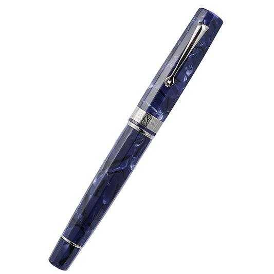 Omas Paragon Blue Royale Silver Trim 14k