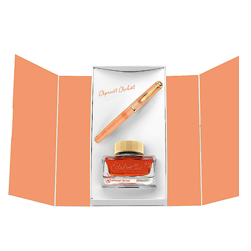Pelikan Classic M200 Apricot Achat. SET Limited Edition
