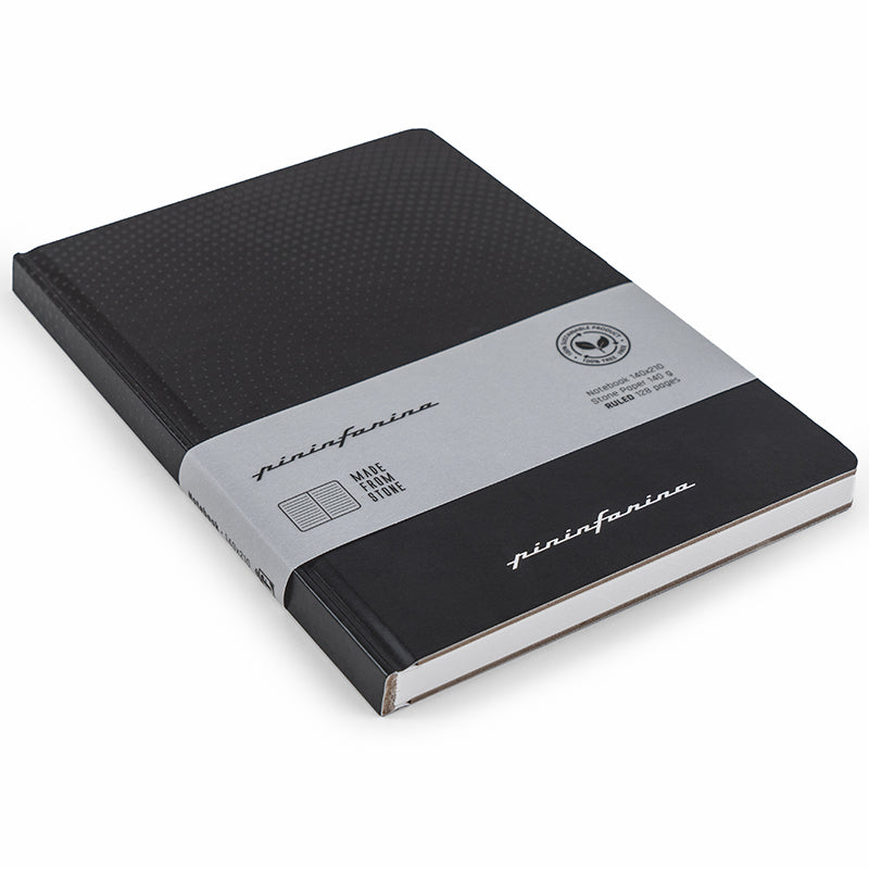 Pininfarina Notebook Black Plain Hard Cover