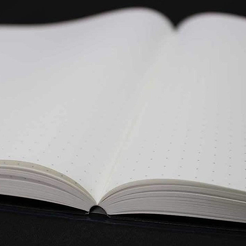 TOMOERIVER Cuaderno A5 Tapa dura Cuadrícula de puntos de 5 mm Blanco