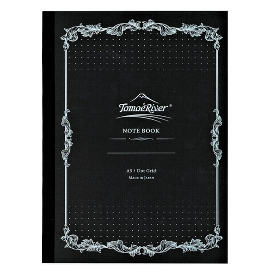 TOMOERIVER Cuaderno A5 Tapa blanda Cuadrícula de puntos de 5 mm Blanco