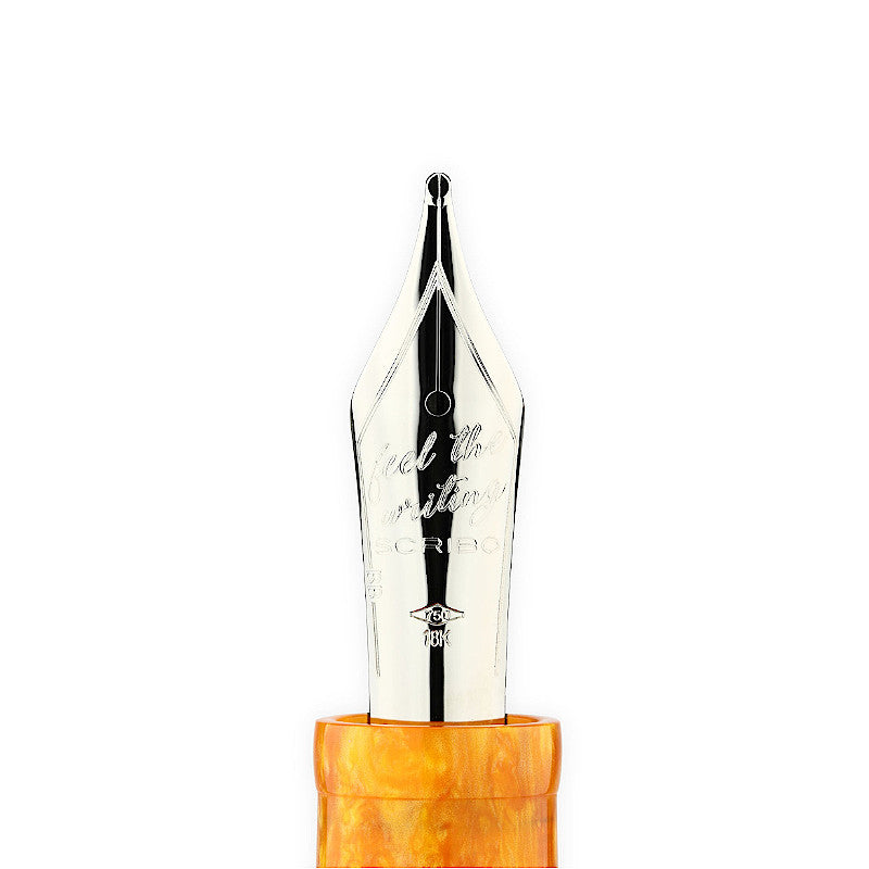 SCRIBO Piuma 14k Flexible Nib Corniola. Limited Edition