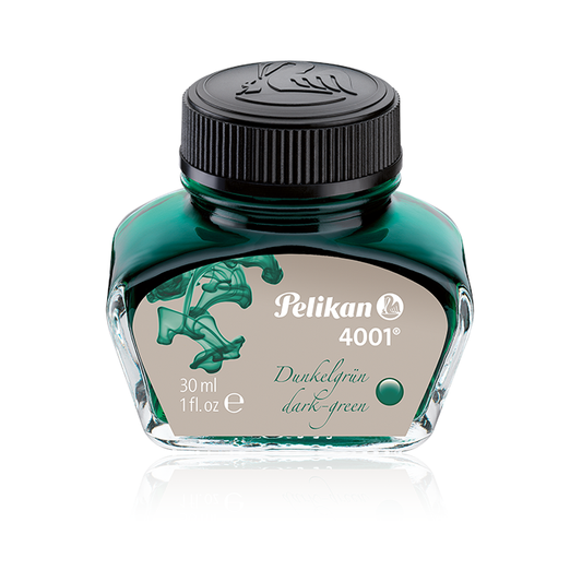 Tintero Pelikan 4001, verde oscuro