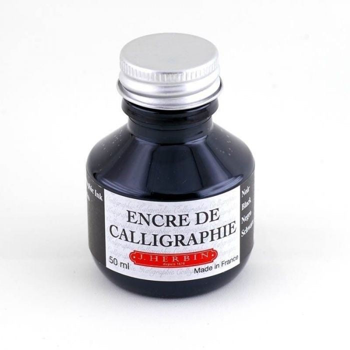 HERBIN BOTTLE CALLIGRAPHIC INK Black, 50 ML