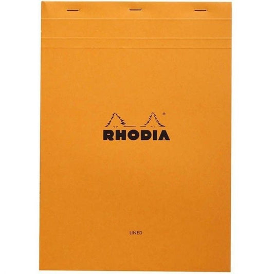 Rhodia N°16 Stapled Pad Orange. LINED
