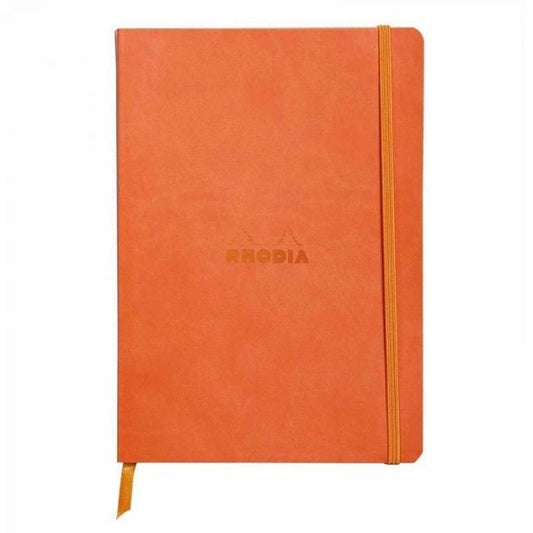 Cuaderno Rhodia A5 Mandarina, RAYADO